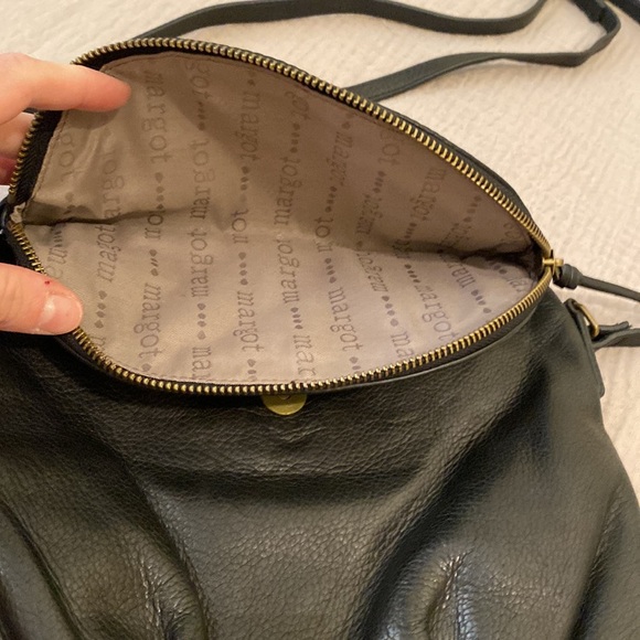 MARGOT Black Leather Crossbody Bag - Picture 4 of 8